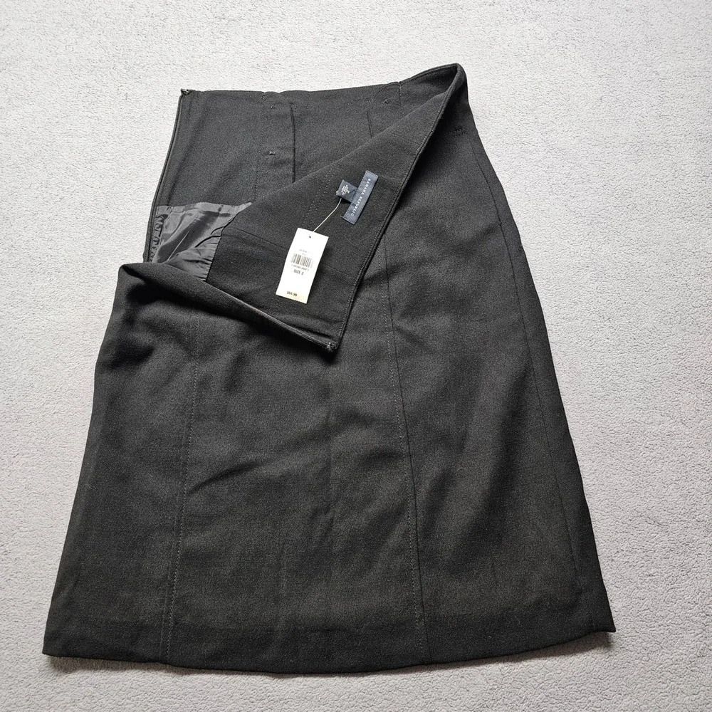NWT Banana Republic Sailor Skirt Womens 2 A-Line High Waist Button Front Midi
